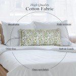 Agate Green Cotton Ruffle Sham Cover 14x36 inch