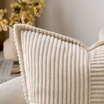 Soft Boho Striped Corduroy Pillow Covers Set of 2