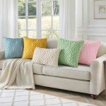 Soft Beige Throw Pillow Covers - Set of 2