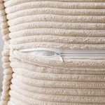 Soft Boho Striped Corduroy Pillow Covers Set of 2