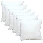 6 Pack Luxury 18"x18" Soft White Pillow Inserts