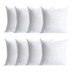Cozy 18x18 Throw Pillow Inserts - Set of 8