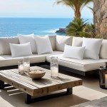 MIULEE Waterproof Square Outdoor Pillow Inserts - 4 Pack