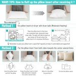 QUBA 18x18 Down Alternative Throw Pillow Inserts