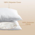 Obruosci Luxury Hypoallergenic Pillow Inserts, Pack of 4