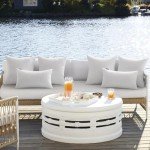 MIULEE Waterproof Square Outdoor Pillow Inserts - 4 Pack