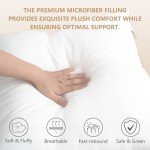 Obruosci Luxury Hypoallergenic Pillow Inserts, Pack of 4