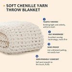 Cozy Chunky Knit Chenille Throw Blanket 50x60
