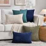 Rust Boho Decorative Throw Pillow Covers - 2 Pack