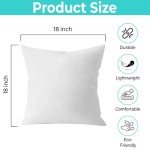 QUBA 18x18 Down Alternative Throw Pillow Inserts