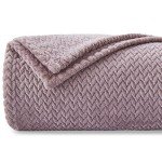 Light Purple Soft Flannel Fleece Throw Blanket