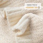 Buttery Ivory Reversible Throw Blanket 50x60 inches