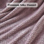 Light Purple Soft Flannel Fleece Throw Blanket