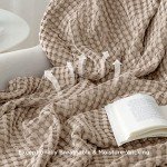 Bedsure Cooling Waffle Cotton King Size Blanket