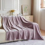 Light Purple Soft Flannel Fleece Throw Blanket