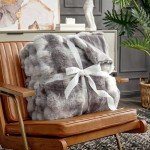 Soft Tie-Dye Faux Fur Throw Blanket, 50"x60