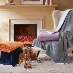 Cozy Grey Sherpa Fleece Throw Blanket, 50x60 Inches