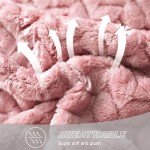 Cozy Pink Fleece Throw Blanket for Couch & Bed