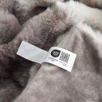 Soft Tie-Dye Faux Fur Throw Blanket, 50"x60