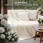 Cozy White Fleece Throw Blanket for Women 50x60