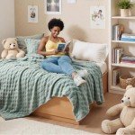 Sage Green Fleece Throw Blanket - 50x60 Inches