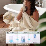 Bedsure 100% Cotton Muslin Throw Blanket - 50x70 Inches