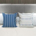 Light Blue Decorative Pillow Covers Set of 4