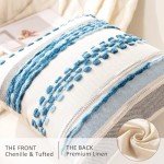 Boho Striped Throw Pillow Covers Set of 2