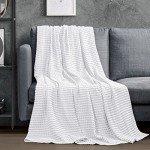 Utopia Bedding White Cotton Waffle King Blanket