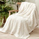 Cozy White Fleece Throw Blanket for Women 50x60