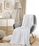 Utopia Bedding White Cotton Waffle King Blanket