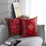 Geometric Kilim Throw Pillow Covers - Set of 4