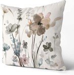 KKVEE Floral Pillow Cover Set of 2, 18x18