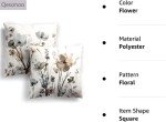KKVEE Floral Pillow Cover Set of 2, 18x18