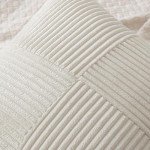 Beige Corduroy Pillow Covers - Set of 2