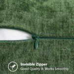 Chenille Throw Pillow Covers 18x18 Set of 2