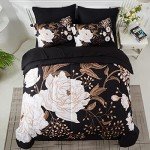 Botanical Floral Queen Bed in a Bag Set