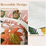 Boho Floral Reversible Quilt Set with Shams