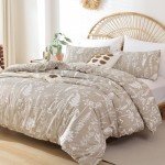 Floral Queen Comforter Set with Pillow Shams