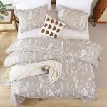 Floral Queen Comforter Set with Pillow Shams