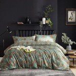 Queen Size Boho Farmhouse Comforter Set, 3 Pieces