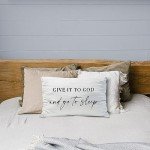 Give It to God Throw Pillow Cover, 12x20
