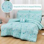 Butterfly Mint Green Kids Twin Bed Set