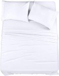 Utopia Bedding Queen Sheet Set – 4 Pieces White