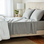 Light Gray Cotton Jersey Bed Sheet Set - Queen