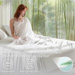 Bedsure Queen Cooling Sheet Set - White