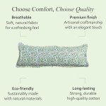 Agate Green Cotton Ruffle Sham Cover 20x54 Inch