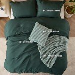 Emerald Green Full Size 5-Piece Comforter Set