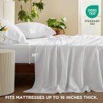 Bedsure Queen Cooling Sheet Set - White