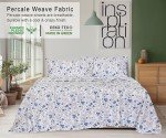 RUVANTI Queen 100% Cotton Floral Bed Sheet Set